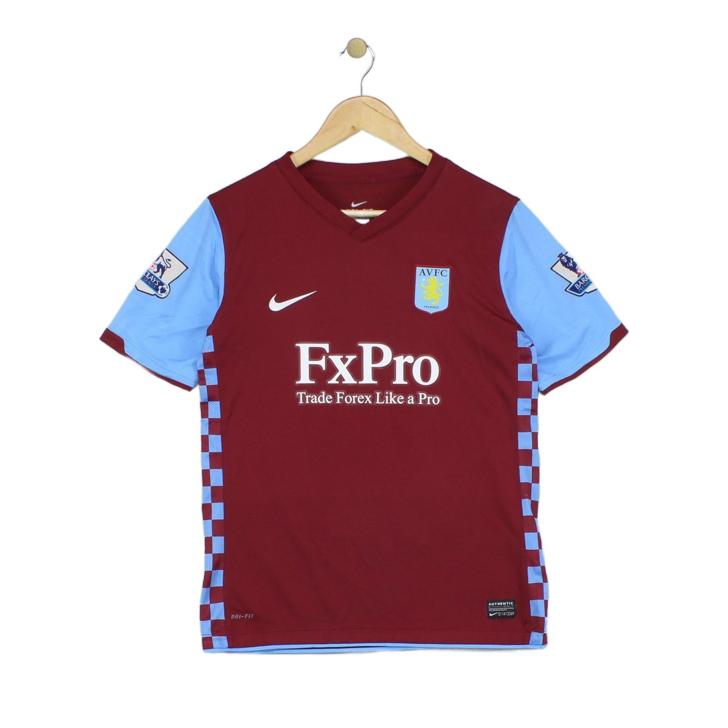 Boys Aston Villa 2010-11 Football Shirt #12 Albrighton