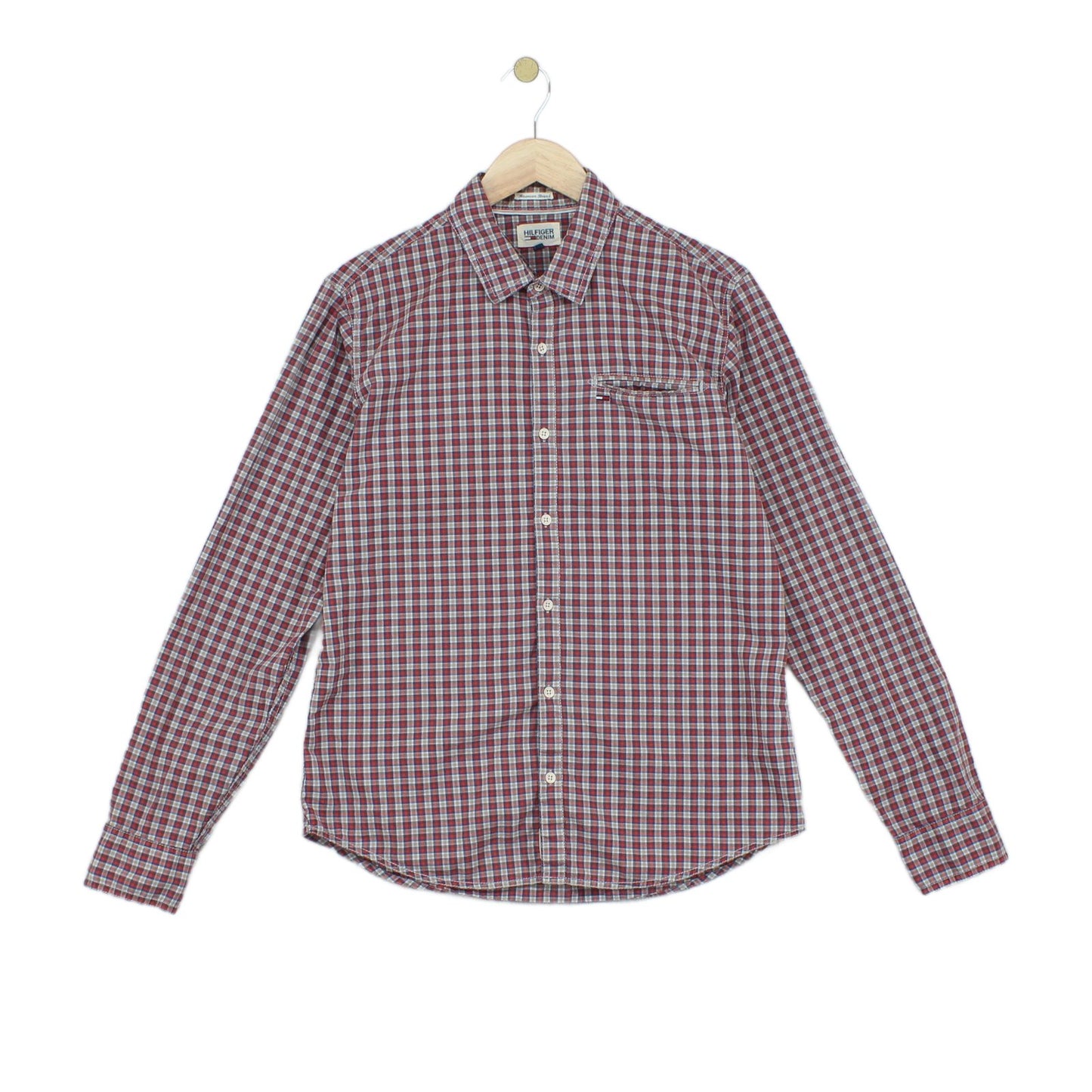 Mens Plaid Shirt Long Sleeve Check
