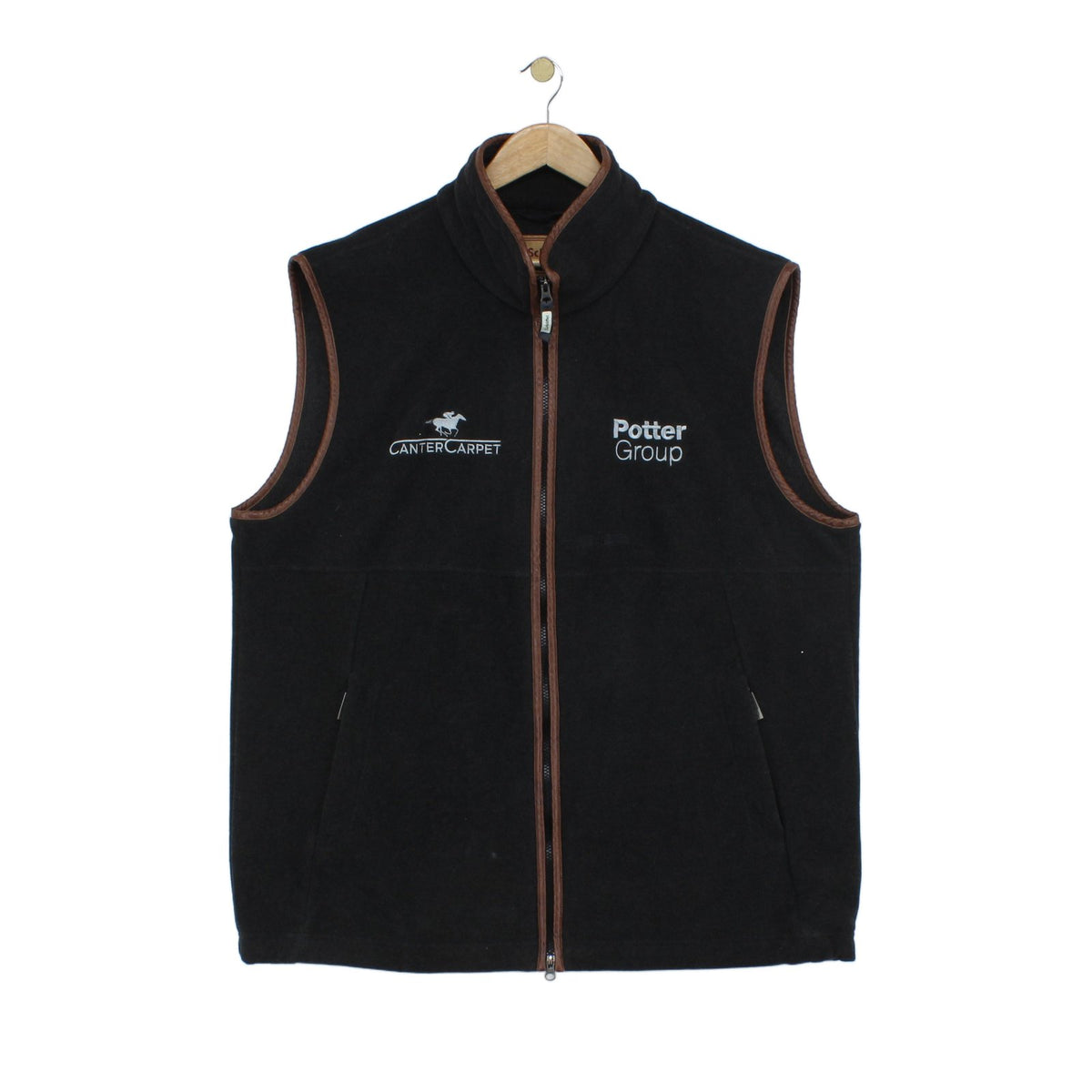 Mens Oakham Fleece Gilet Vest Full Zip Logo