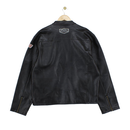Mens Biker Jacket Full Zip