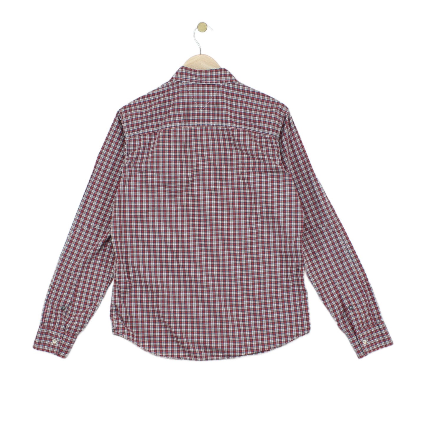 Mens Plaid Shirt Long Sleeve Check