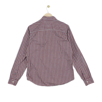 Mens Plaid Shirt Long Sleeve Check