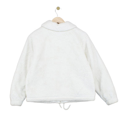 Womens Sherpa Fleece Jacket Collared