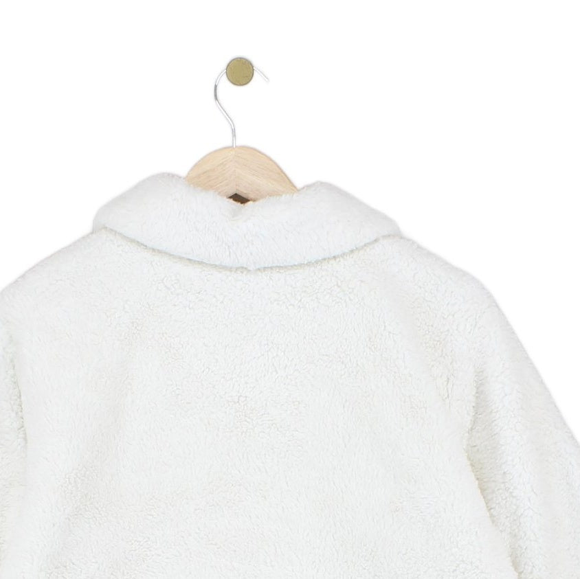 Womens Sherpa Fleece Jacket Collared