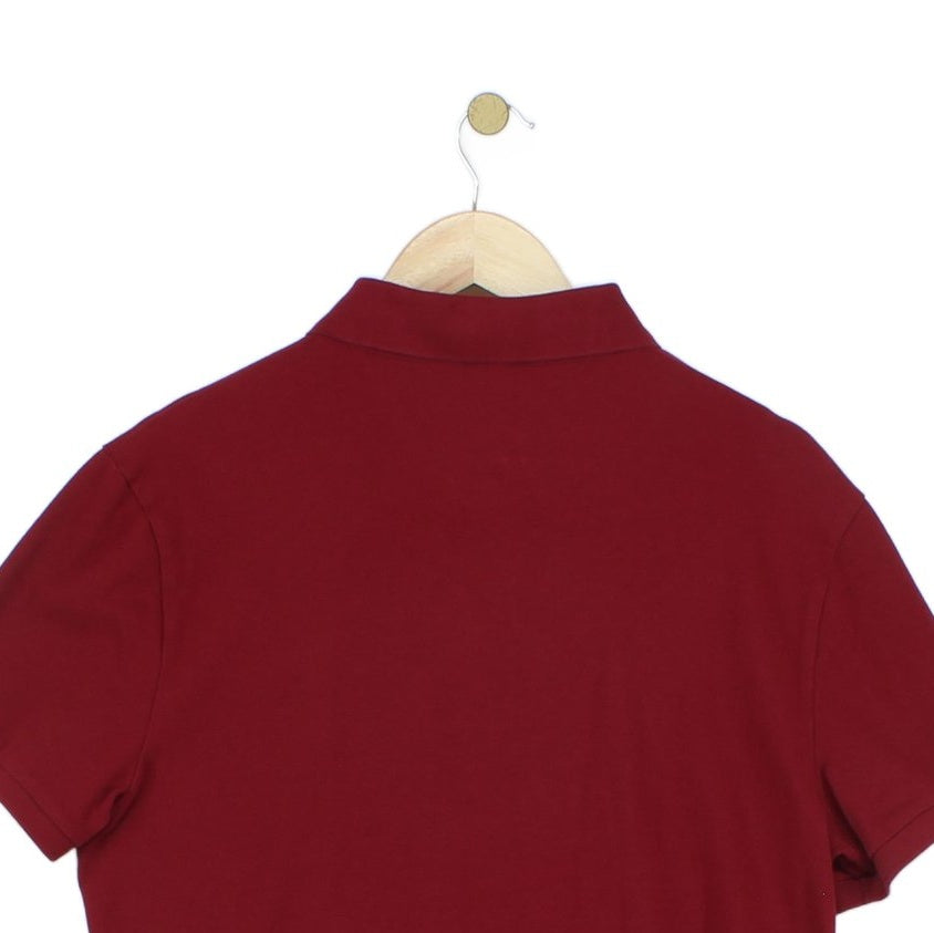 Mens Polo Shirt Stretch Slim Fit Short Sleeve Collared