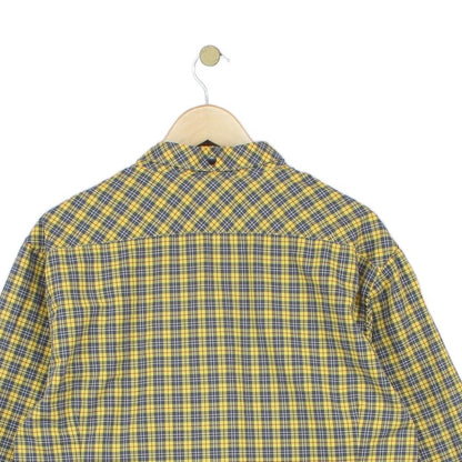 Mens Check Shirt Slim Fit Button Up Long Sleeve