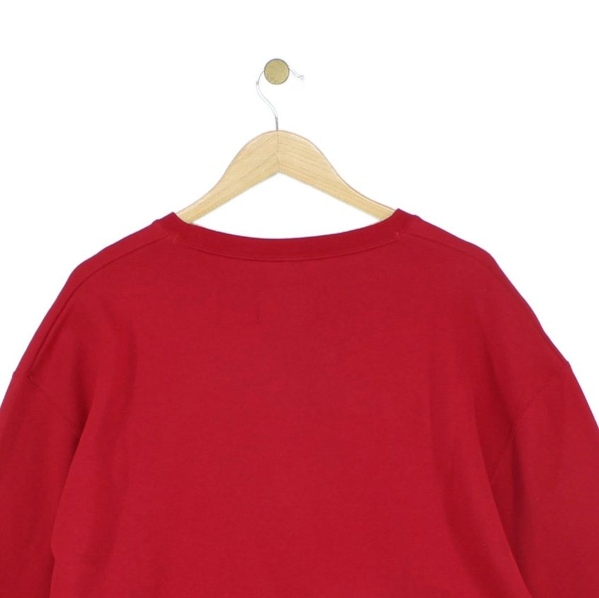 Mens Sweatshirt Crew Neck Embroidered Logo