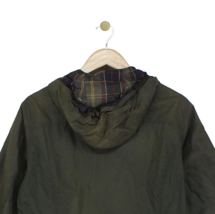 Womens Waxed Jacket Hooded Outdoor Durable