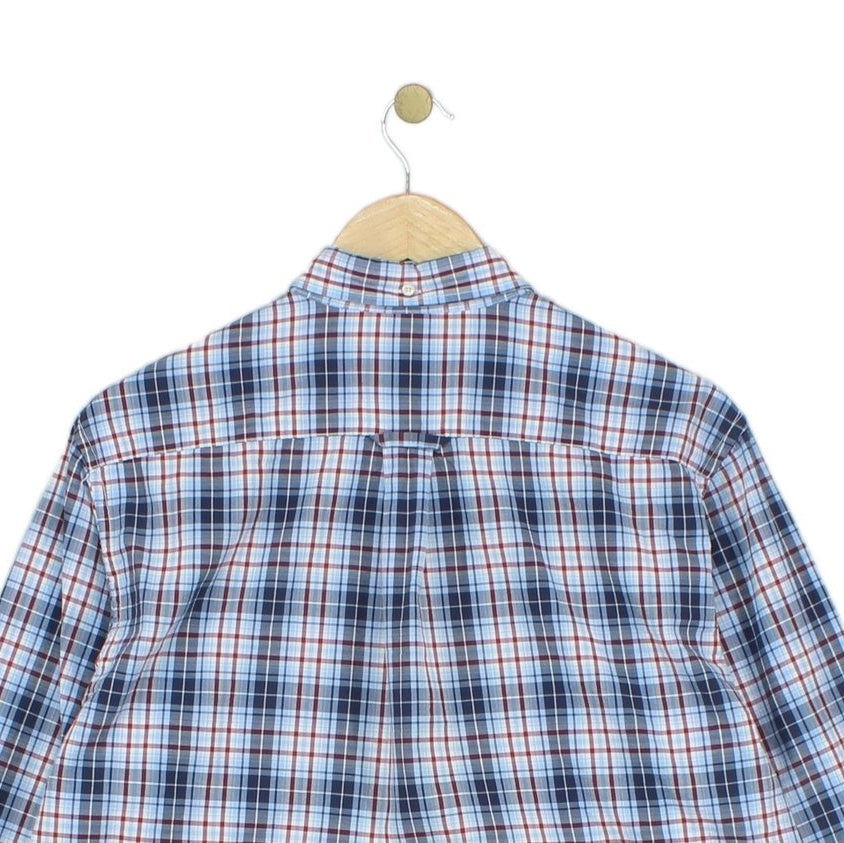 Mens Plaid Shirt Made In Portugal Long Sleeve Check
