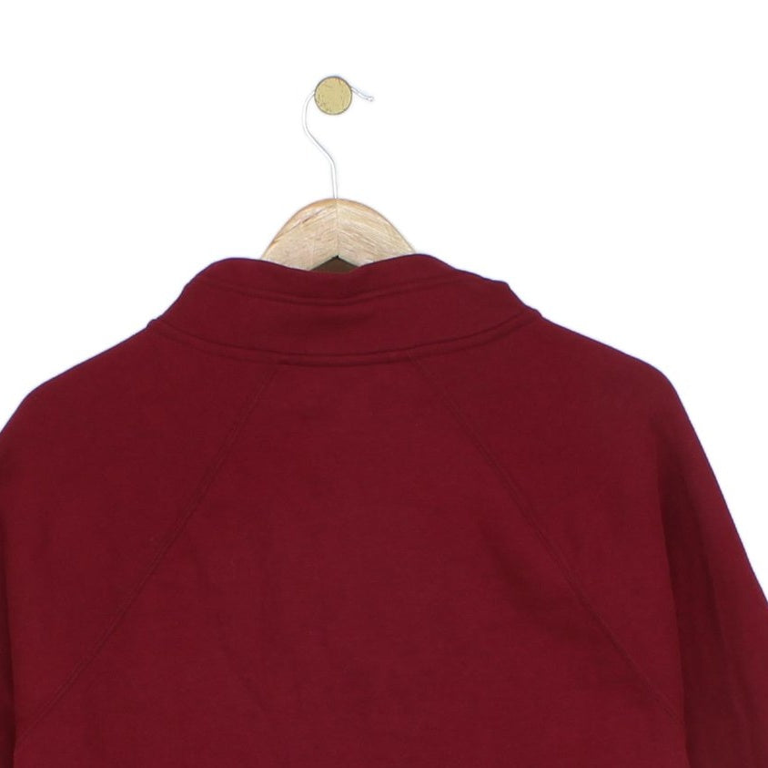 Womens 1/4 Zip Sweatshirt Cropped Pullover