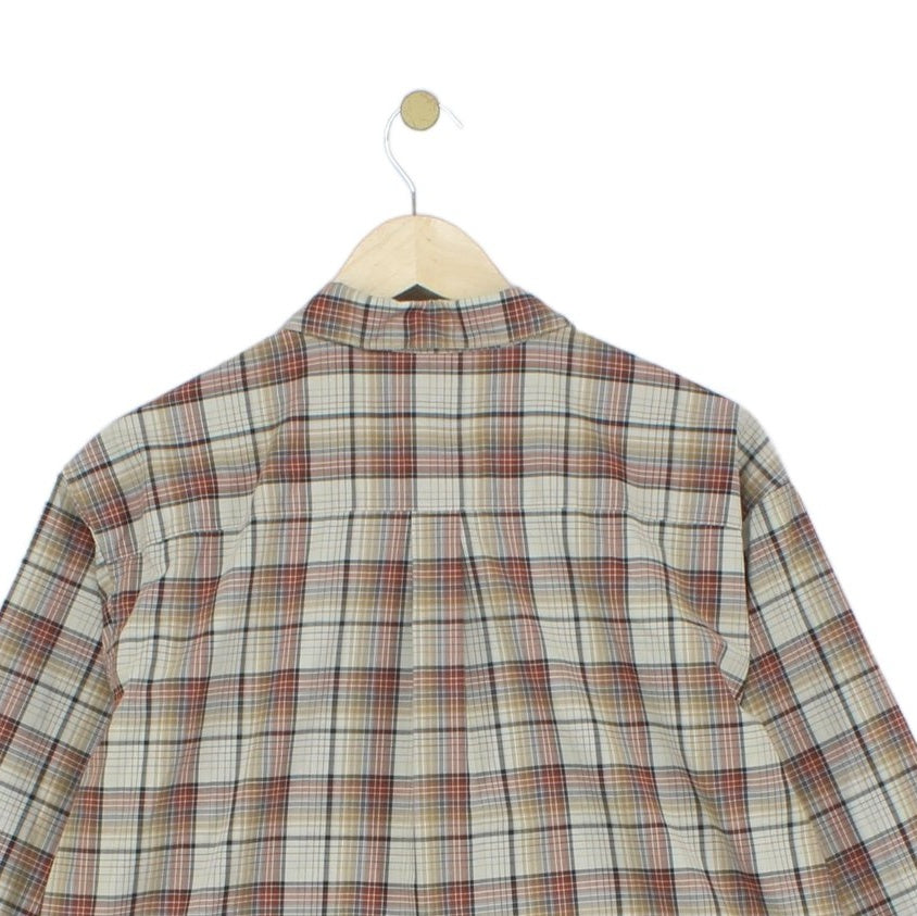 Mens Plaid Shirt Long Sleeve Check