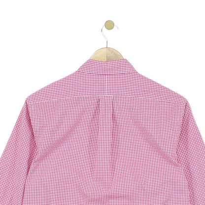 Mens Check Shirt Long Sleeve Slim Fit