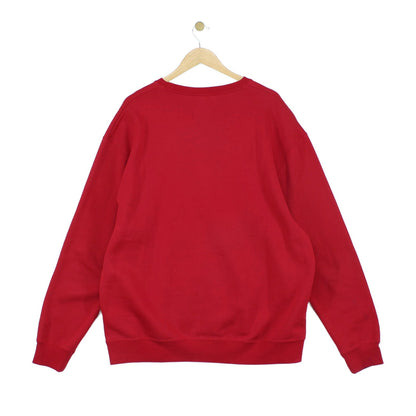 Mens Sweatshirt Crew Neck Embroidered Logo