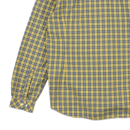 Mens Check Shirt Slim Fit Button Up Long Sleeve