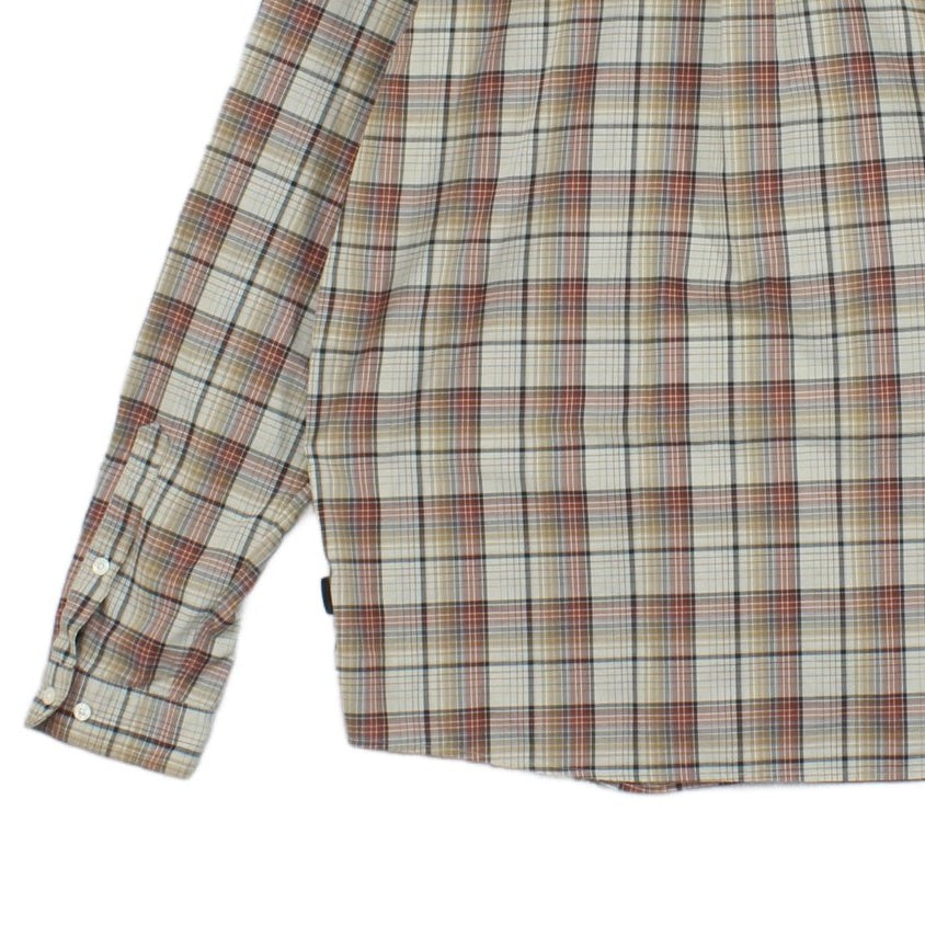 Mens Plaid Shirt Long Sleeve Check