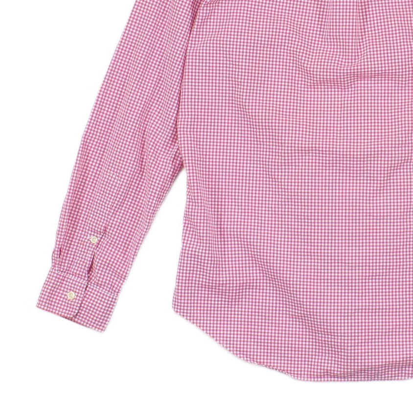 Mens Check Shirt Long Sleeve Slim Fit