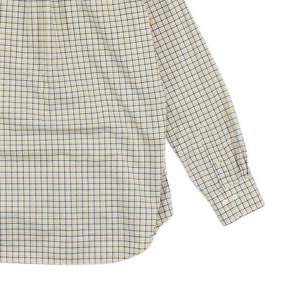 Mens Check Shirt Button Up Long Sleeve