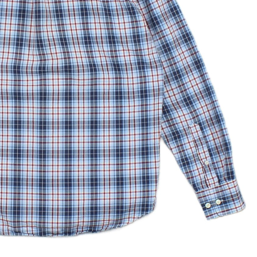 Mens Plaid Shirt Made In Portugal Long Sleeve Check