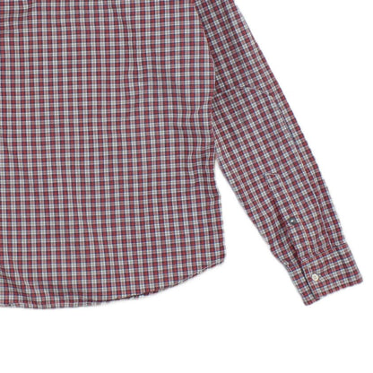 Mens Plaid Shirt Long Sleeve Check