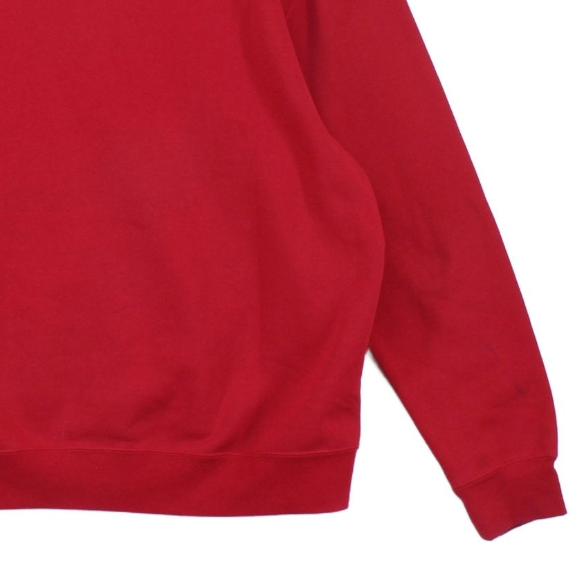 Mens Sweatshirt Crew Neck Embroidered Logo