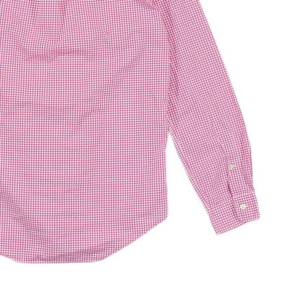 Mens Check Shirt Long Sleeve Slim Fit