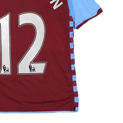 Boys Aston Villa 2010-11 Football Shirt #12 Albrighton