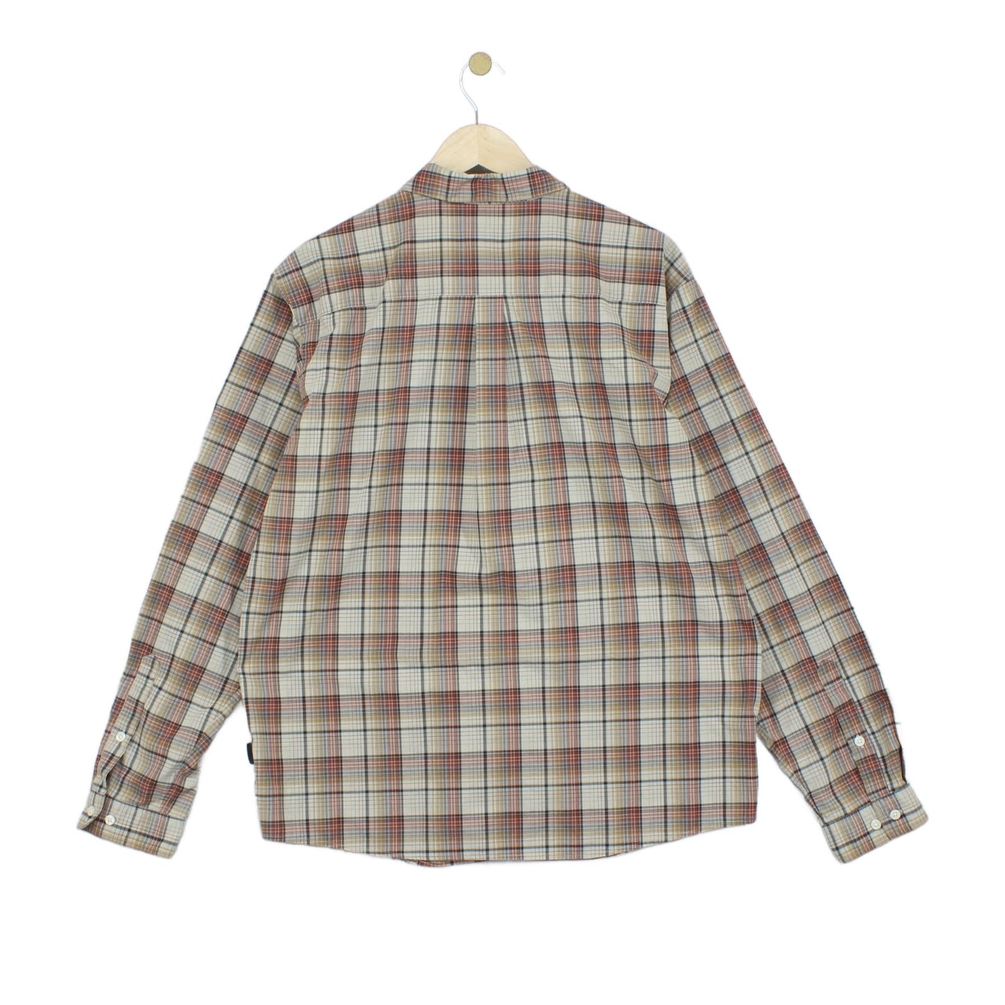 Mens Plaid Shirt Long Sleeve Check