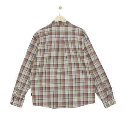 Mens Plaid Shirt Long Sleeve Check
