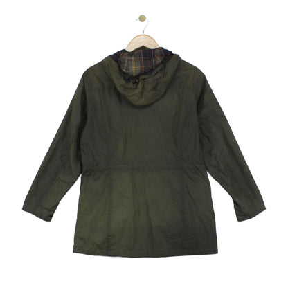 Womens Waxed Jacket Hooded Outdoor Durable