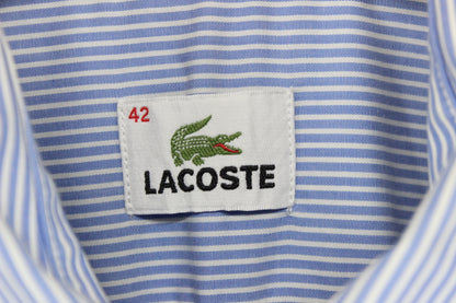 Mens Striped Shirt Button Up Long Sleeve Classic Cotton