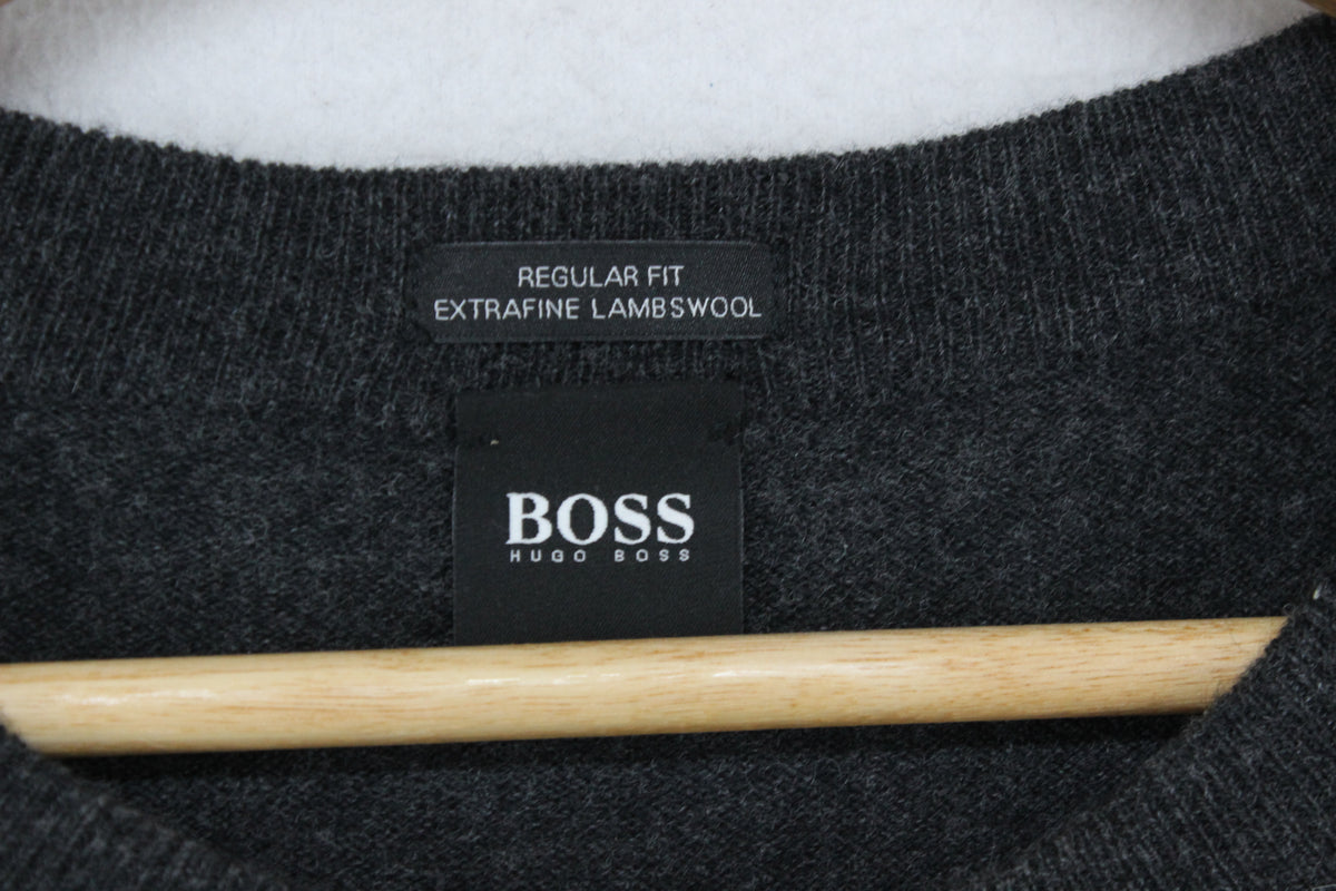 Mens Wool Jumper Regular Fit Crew Neck