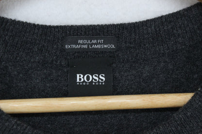 Mens Wool Jumper Regular Fit Crew Neck