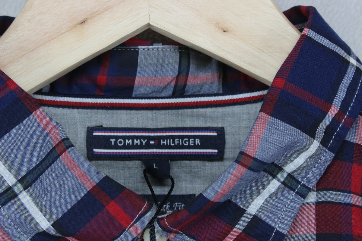 Mens Plaid Shirt Long Sleeve Casual Button Down