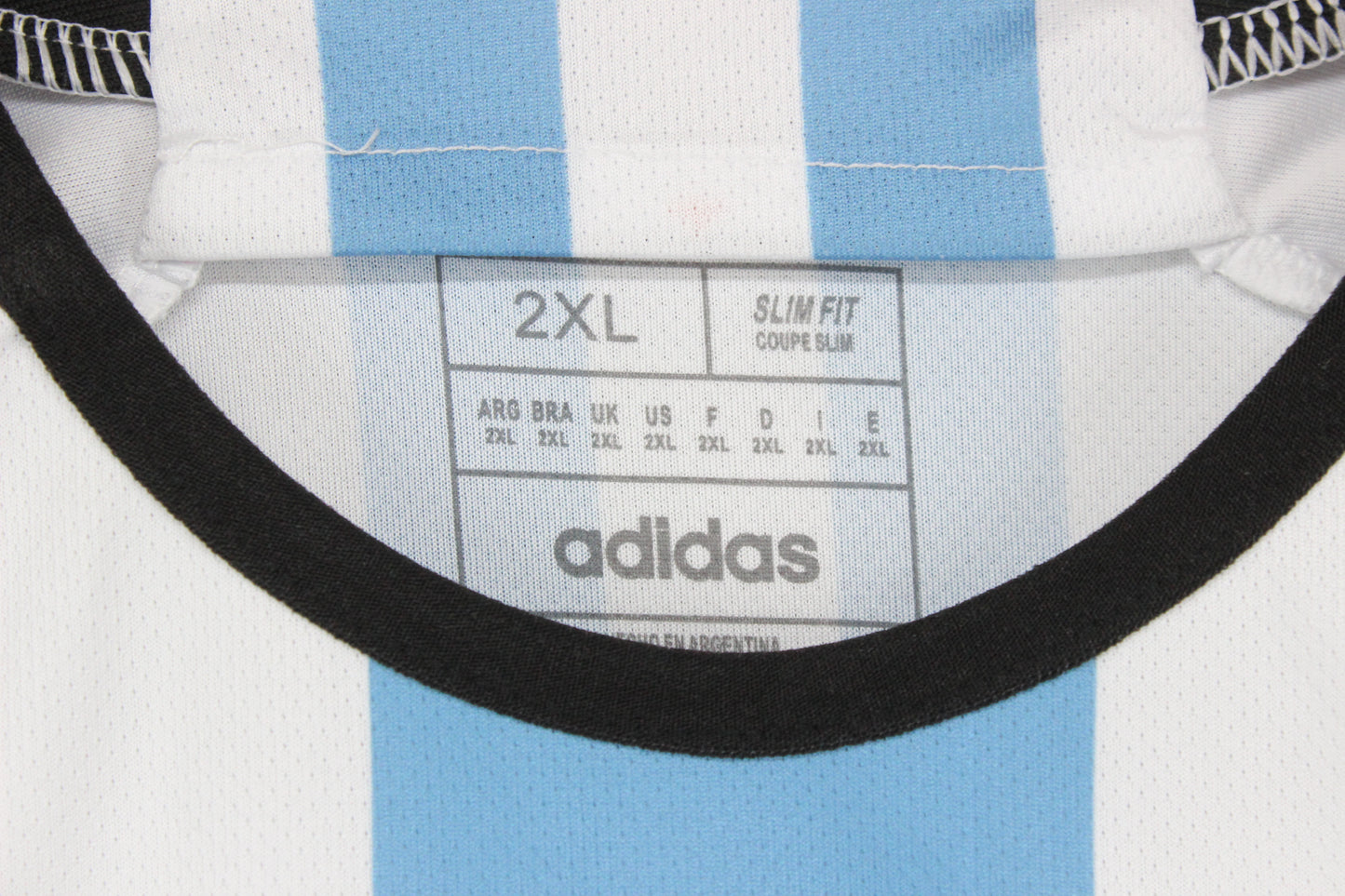 Mens Argentina 2022-23 Football Shirt Home Jersey Slim Fit