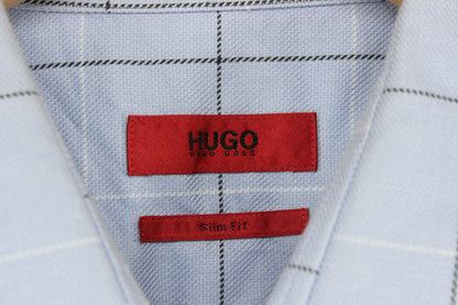 Mens Check Shirt Slim Fit
