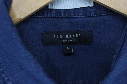 Mens Shirt Button Up Long Sleeve Collar Cotton
