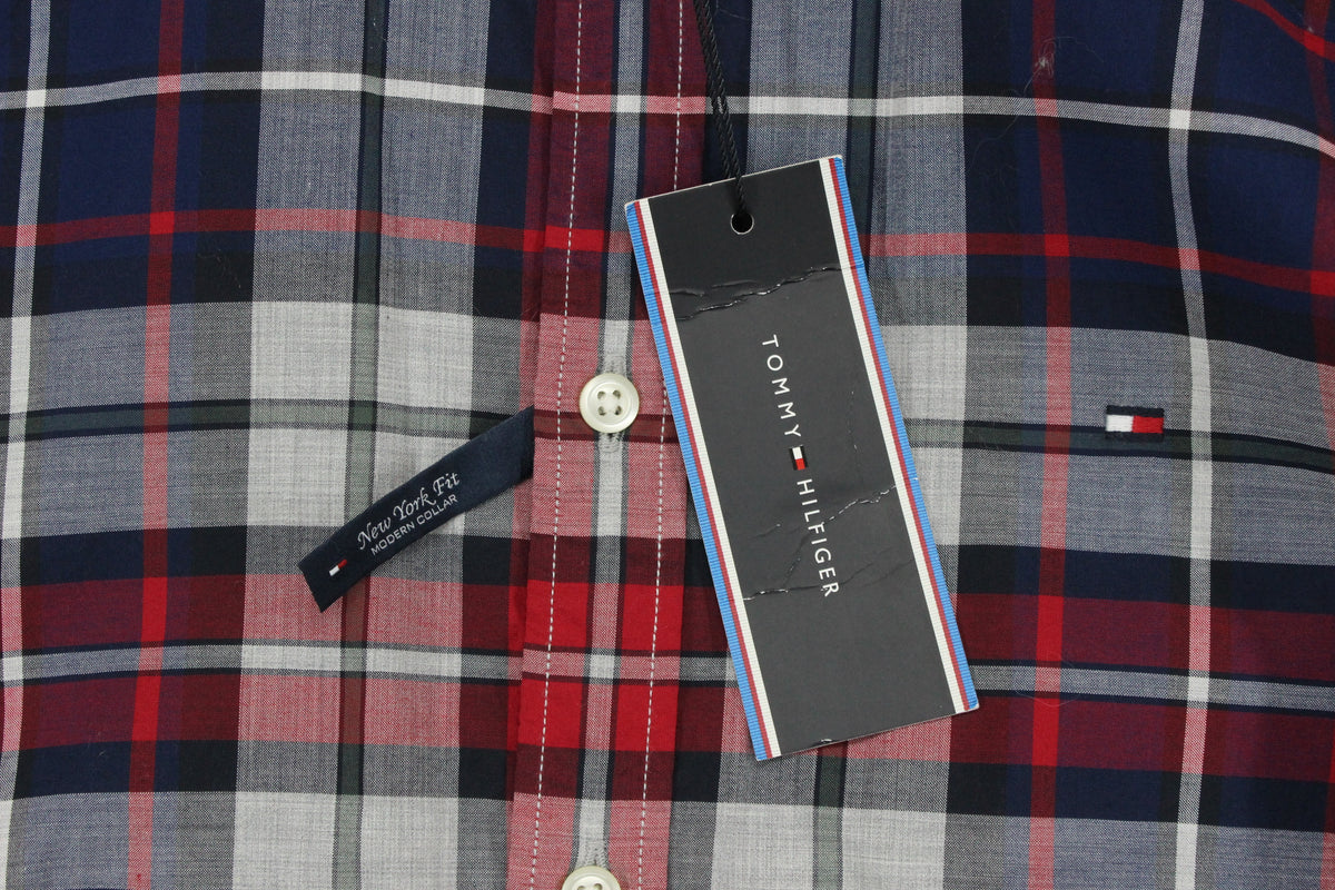 Mens Plaid Shirt Long Sleeve Casual Button Down