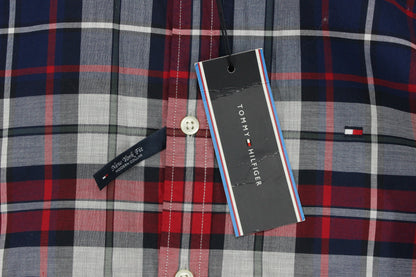 Mens Plaid Shirt Long Sleeve Casual Button Down