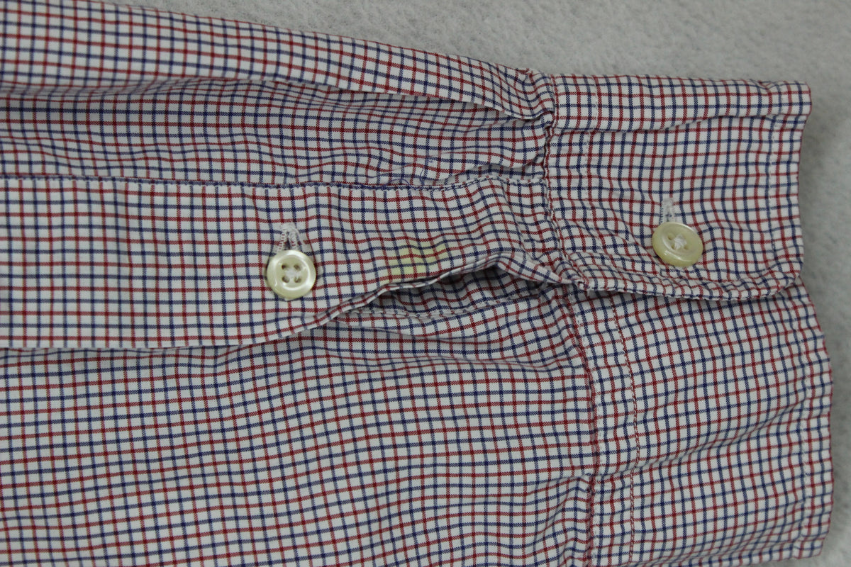 Mens Check Shirt Classic Fit Button Down