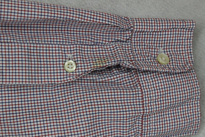 Mens Check Shirt Classic Fit Button Down
