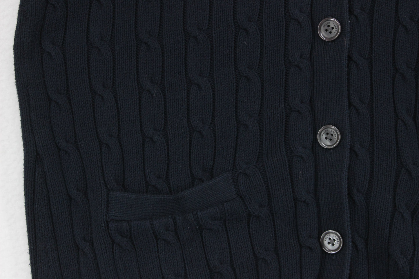 Womens Cable Knit Cardigan Classic Cotton