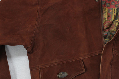 Mens Suede Jacket Made In Italy Full Zip