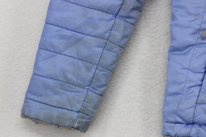 Girls Quilted Jacket Reversible Full Zip Lightweight