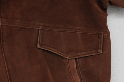 Mens Suede Jacket Made In Italy Full Zip