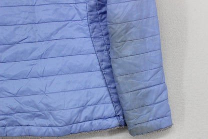 Girls Quilted Jacket Reversible Full Zip Lightweight