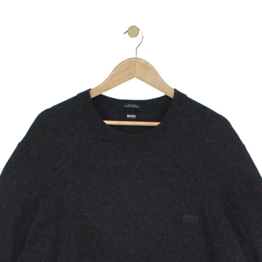 Mens Wool Jumper Regular Fit Crew Neck