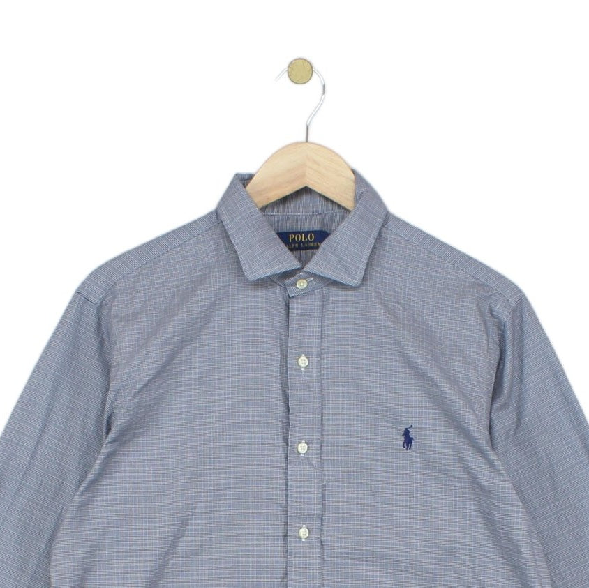 Mens Plaid Shirt Classic Cotton