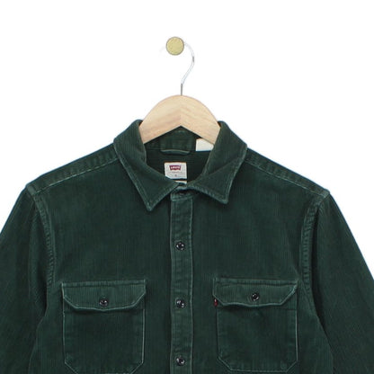 Mens Corduroy Shirt Western Button Up