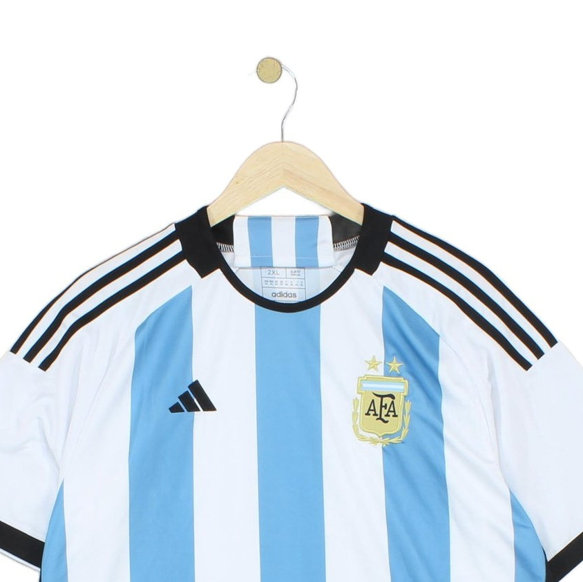Mens Argentina 2022-23 Football Shirt Home Jersey Slim Fit