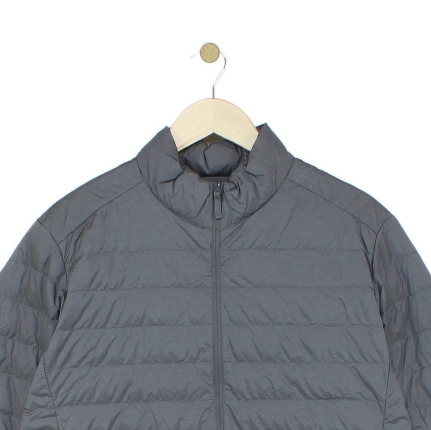 Mens Quilted Jacket Lightweight Ultra Light Down Full Zip